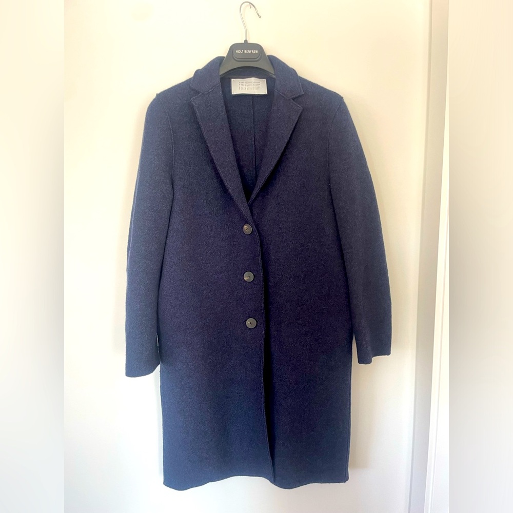 harris wharf london Overcoat in light pressed wool size 40IT Like New